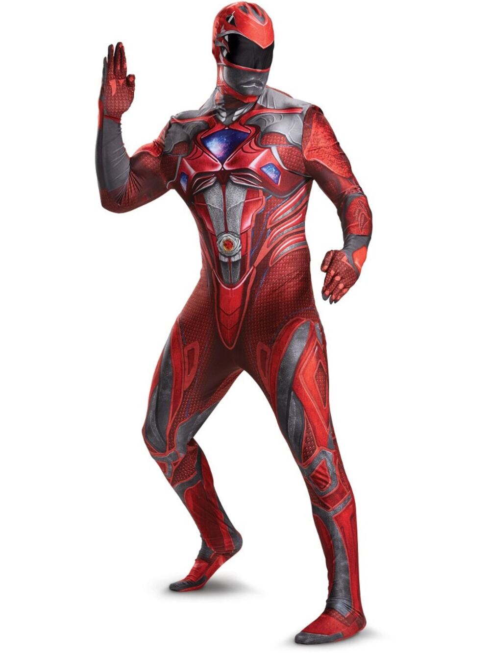 Power Rangers Movie Red Ranger Bodysuit Costume Adult XL